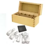 5Ps Gold Testing Glass Bottle Acid Box And 1 Stone 8 Compartments Kit For Gold - Image 5