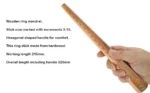 Ring Tool-Wooden Ring Stick Mandrel Graduated Ring Sizer Stick Tool - Image 20