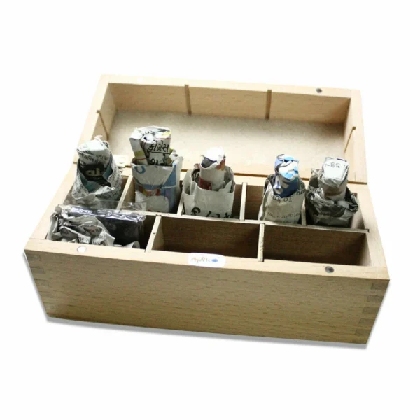 5Ps Gold Testing Glass Bottle Acid Box And 1 Stone 8 Compartments Kit For Gold