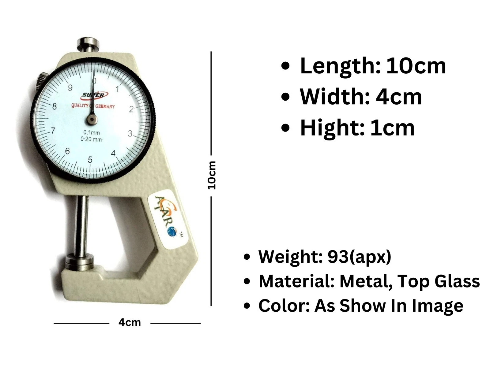 s-l1600 (5) Pearl, Gem & Diamond Gauge Precision Dial Diamond Jewelers Measuring Tool - Image 1