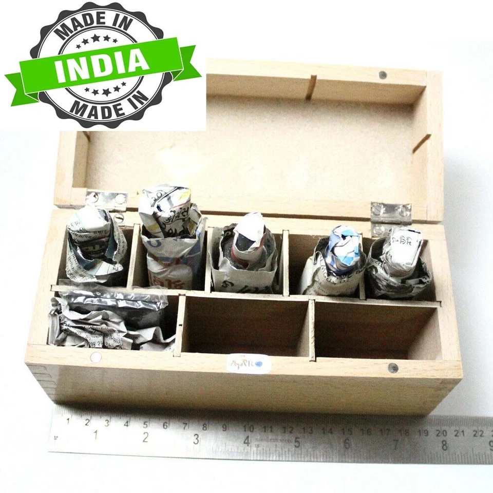 5Ps Gold Testing Glass Bottle Acid Box And 1 Stone 8 Compartments Kit For Gold - Image 7