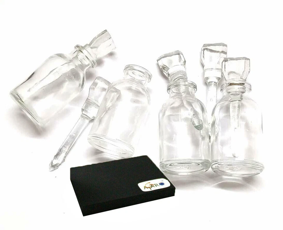 5Ps Gold Testing Glass Bottle Acid Box And 1 Stone 8 Compartments Kit For Gold - Image 6