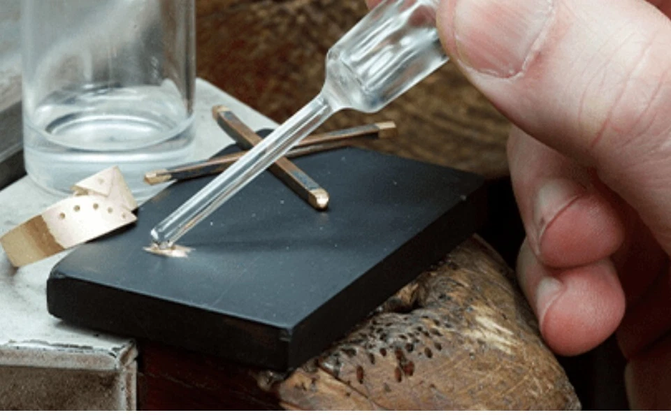 5Ps Gold Testing Glass Bottle Acid Box And 1 Stone 8 Compartments Kit For Gold - Image 4