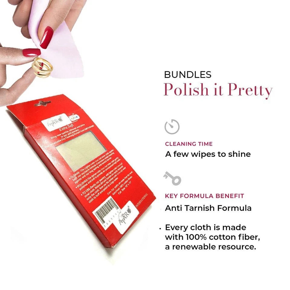 Diamond Gems Gold Silver Glass Jewelry Polishing Cloth Jewelry Cleaning Cloth - Image 2