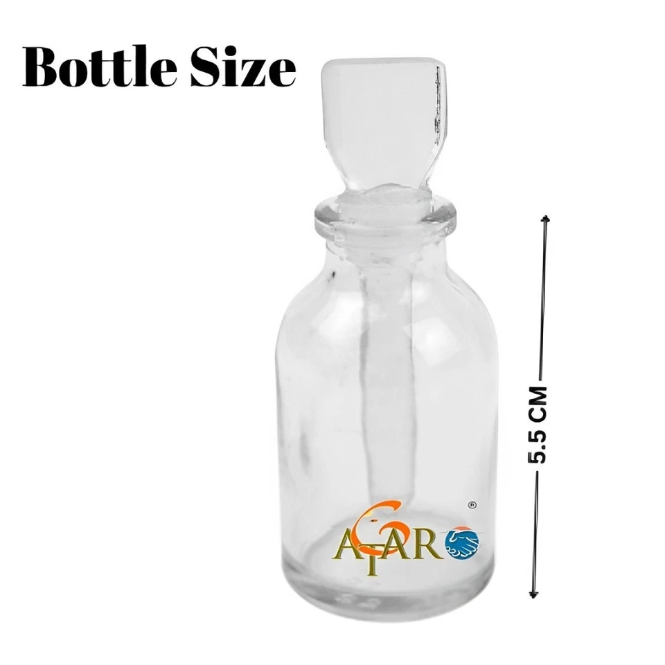 4ps Gold Testing Empty Reusable and Refillable Transparent Glass Bottles - Image 3